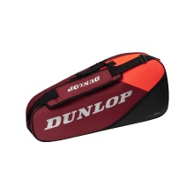 Dunlop Racketbag CX Club (Schlägertasche) 2024 rot/schwarz 3er - 1 Hauptfach